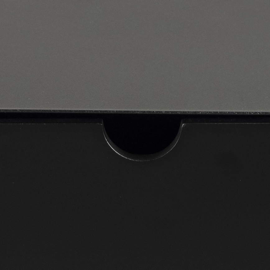 BEKIM seinäkiinnitettävä yöpöytä, musta