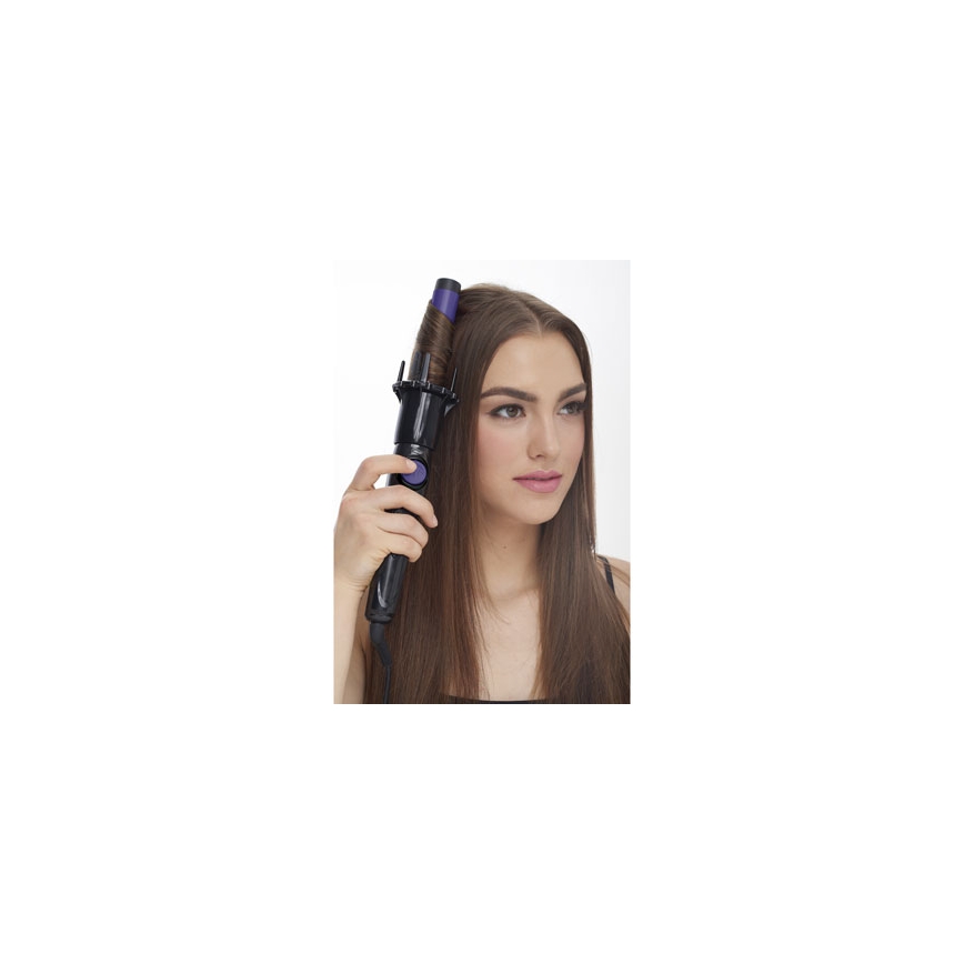 Bellissima 11307 - Pyörivä hiusten kiharrin RICCI&CURL 230V musta/violetti