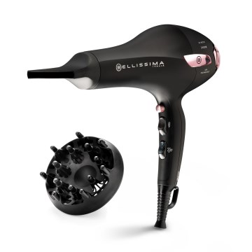Bellissima 11858 - Hiustenkuivain 2100W/230V musta/vaaleanpunainen