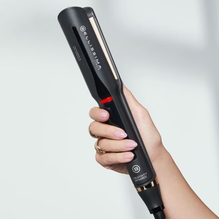 Bellissima 11948 - Hiusten suoristin LCD-näytöllä, infrapunatekniikka, 60W/230V, musta