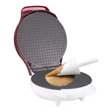 Beper - 2-in-1 vohvelirauta 1000W/230V punainen