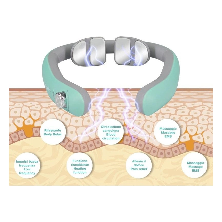Beper - Ladattava EMS-niskahierontalaite 5V/900 mAh mintunvihreä
