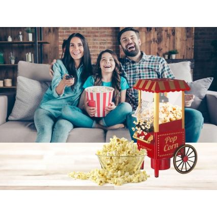 Beper - Popcornkone 1200W/230V punainen
