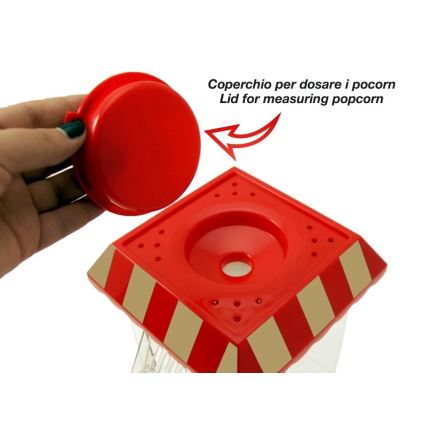 Beper - Popcornkone 1200W/230V punainen