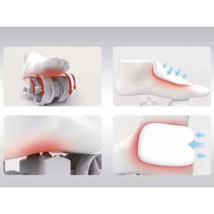 Beper - Shiatsu-jalkahierontalaite 36W/230V + kaukosäädin