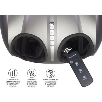 Beper - Shiatsu-jalkahierontalaite 36W/230V + kaukosäädin