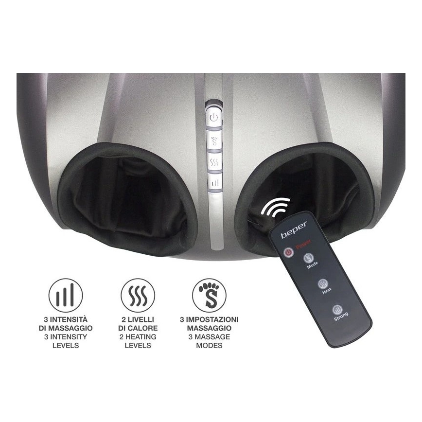 Beper - Shiatsu-jalkahierontalaite 36W/230V + kaukosäädin