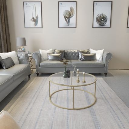 Berlin-sohvapöytä 80x45 cm kulta/kirkas