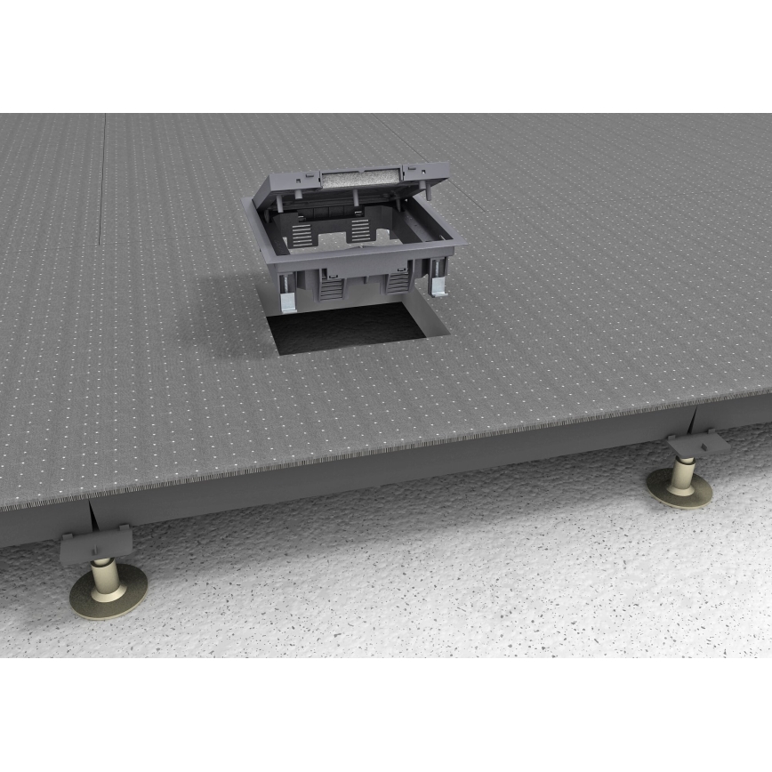 BETTERMANN - Lattialaatikko kaksinkertaisille lattioille 12 moduulit (6 laitteet 45x45)