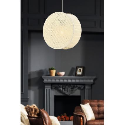 BIG DRUM riippuvalaisin johdolla 1xE27/60W/230V kermanvärinen