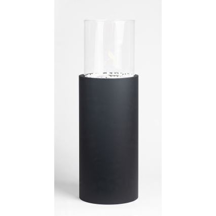 BIO-takka ROMA 26,5x80,5 cm 2kW musta + suojakansi