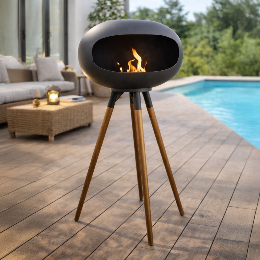 Bioetanolitakka TOKIO 45x100 cm 2 kW musta