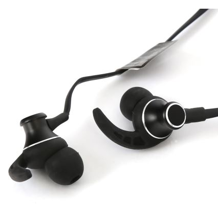 Bluetooth-kuulokkeet mikrofonilla ja MicroSD-soittimella 80 mAh musta