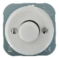 Bohemia-Design - Kehyksetön posliininen retrohimmennin 250V/10A, valkoinen