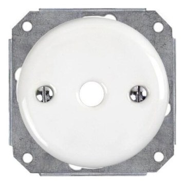 Bohemia-Design - Keramiikkainen retro-kaapelinläpivienti, valkoinen