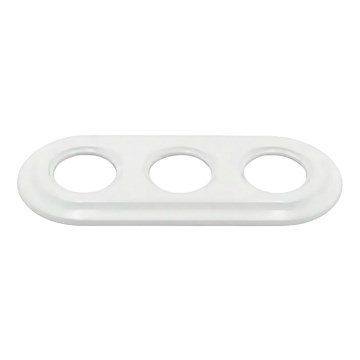 Bohemia-Design - Posliininen retro kolmiosainen kehys, valkoinen