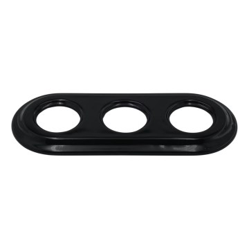 Bohemia-Design - Posliininen retrotyylinen kolmiosainen kehys, musta