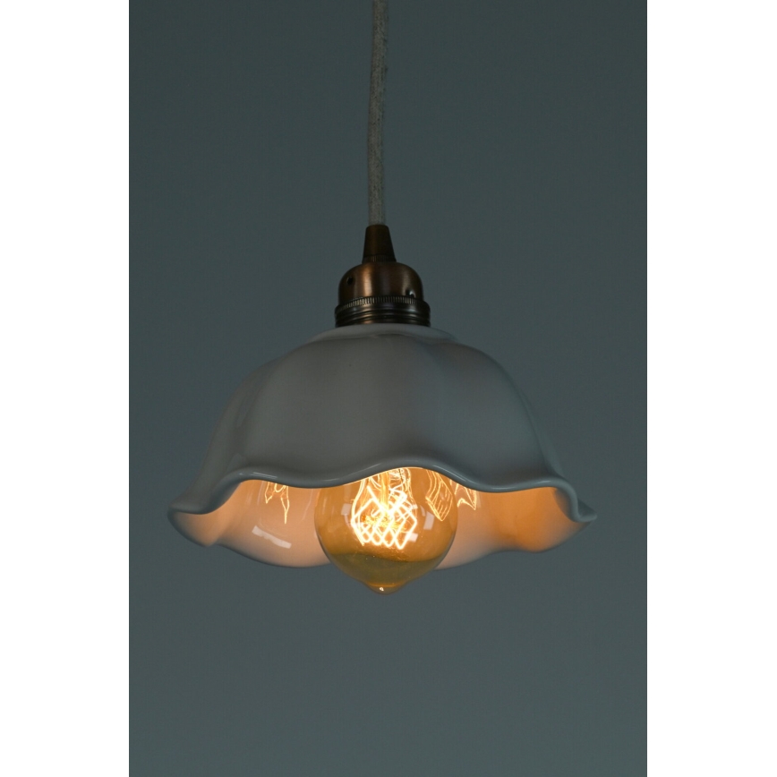Bohemia-Design - Posliininen riippuvalaisin johdolla 1xE27/60W/230V
