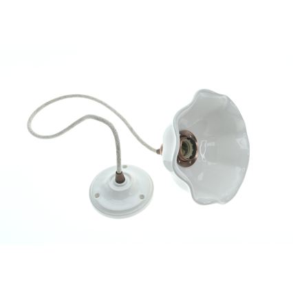 Bohemia-Design - Posliininen riippuvalaisin johdolla 1xE27/60W/230V