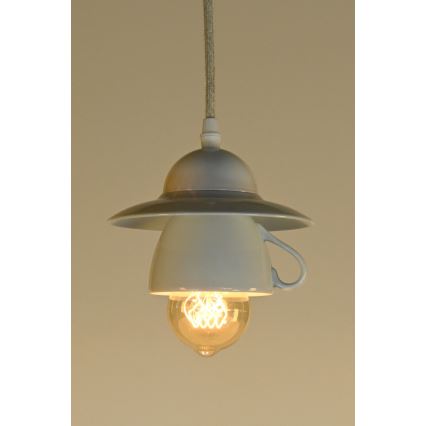 Bohemia-Design - Posliininen riippuvalaisin johdolla 1xE27/60W/230V