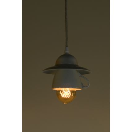 Bohemia-Design - Posliininen riippuvalaisin johdolla 1xE27/60W/230V