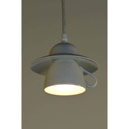 Bohemia-Design - Posliininen riippuvalaisin johdolla 1xE27/60W/230V