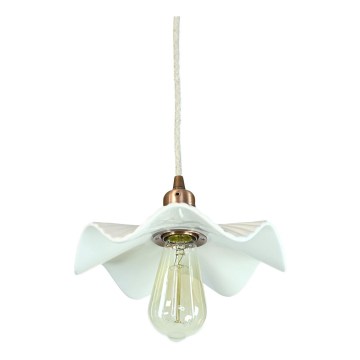 Bohemia-Design - Posliininen riippuvalaisin kaapelilla 1xE27/60W/230V