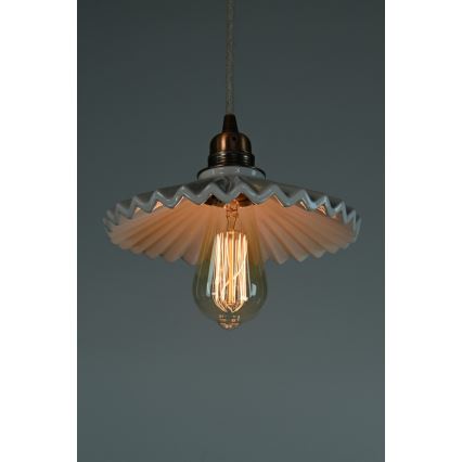 Bohemia-Design - Posliininen riippuvalaisin vaijerilla 1xE27/60W/230V