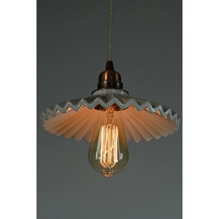 Bohemia-Design - Posliininen riippuvalaisin vaijerilla 1xE27/60W/230V