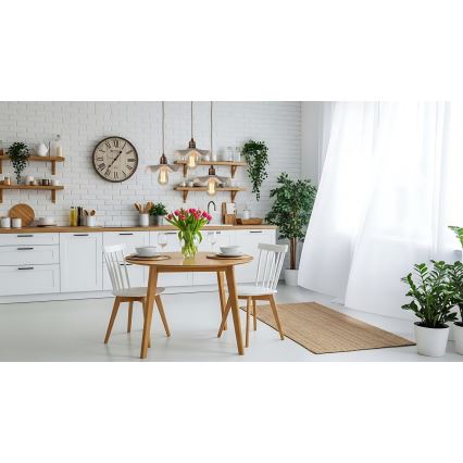 Bohemia-Design - Posliininen riippuvalaisin vaijerilla 1xE27/60W/230V