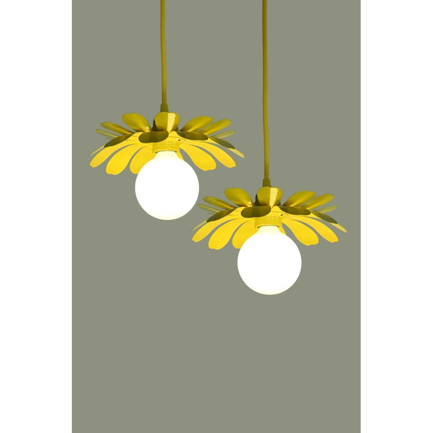 Bohemia-Design - Riippuvalaisin kaapelilla 1xE27/60W/230V keltainen