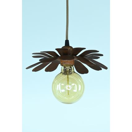 Bohemia-Design - Riippuvalaisin vaijerilla 1xE27/60W/230V pronssinvärinen