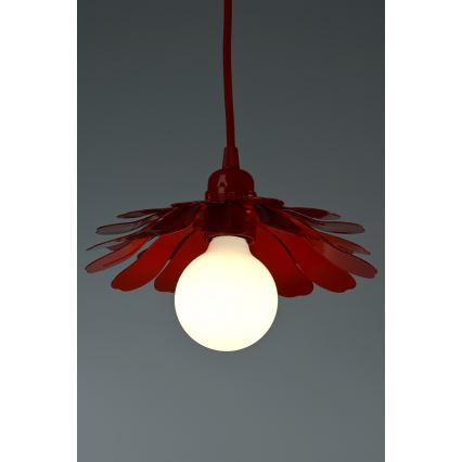 Bohemia-Design - Riippuvalaisin vaijerilla 1xE27/60W/230V punainen
