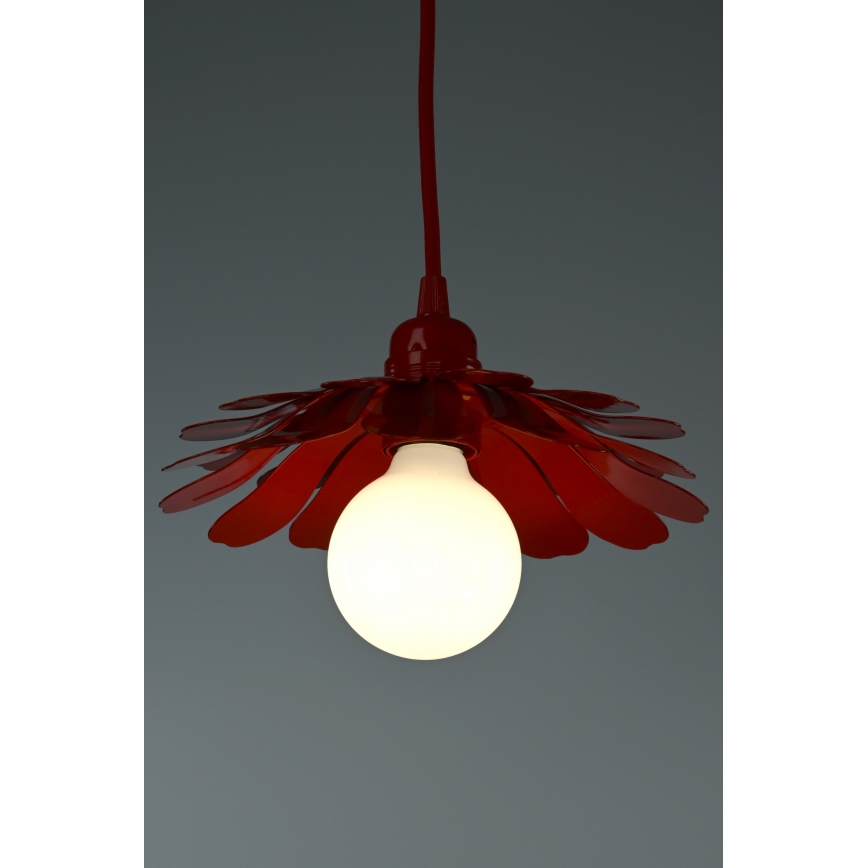 Bohemia-Design - Riippuvalaisin vaijerilla 1xE27/60W/230V punainen