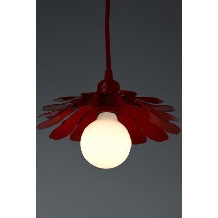 Bohemia-Design - Riippuvalaisin vaijerilla 1xE27/60W/230V punainen