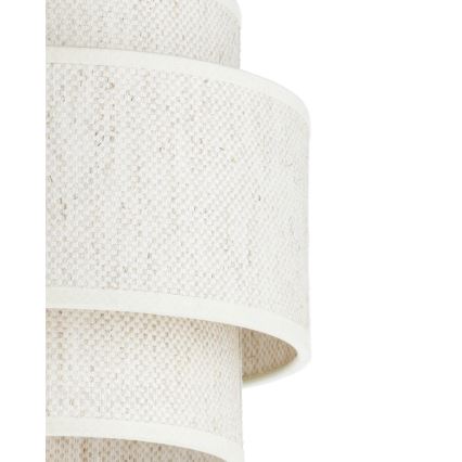 BOHO-riippuvalaisin johdolla 1xE27/60W/230V Ø 20 cm valkoinen