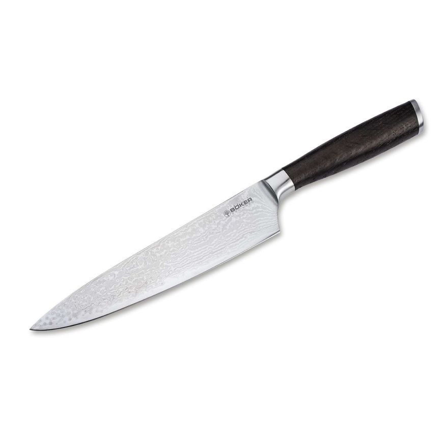 Böker - Damaskiteräksinen kokkiveitsi DAMAST 19,8 cm tammi