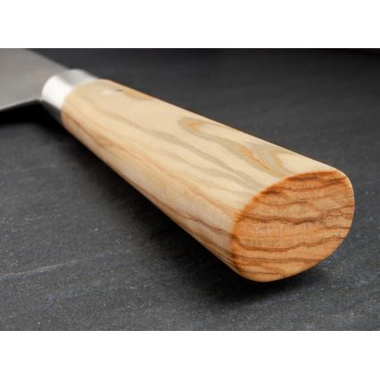 Böker - Damaskusteräinen keittiöveitsi DAMAST OLIVE 21,2 cm oliivipuukahva