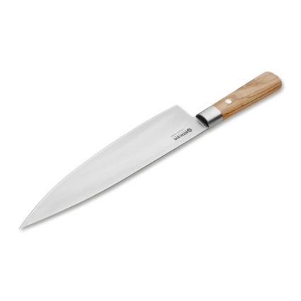 Böker - Damaskusteräinen keittiöveitsi DAMAST OLIVE 21,2 cm oliivipuukahva