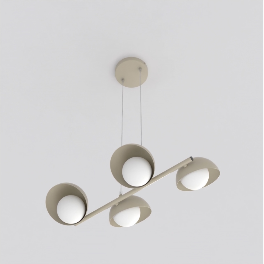 BOOM-riippuvalaisin kaapelilla 4xG9/8W/230V beige