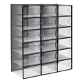 BOXIFY-modulaarinen hylly lokeroilla, musta