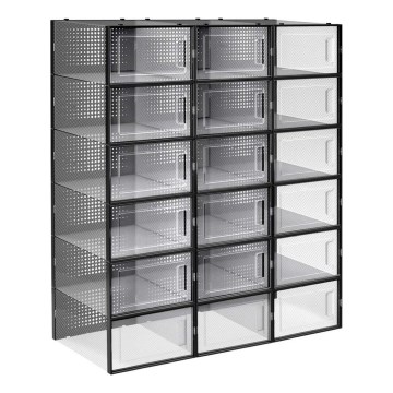 BOXIFY-modulaarinen hylly lokeroilla, musta