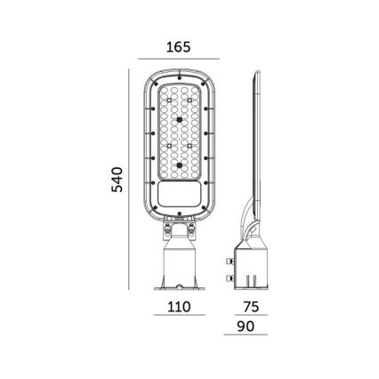 BRELUXO LED-katuvalaisin LED/150W/230V 4000K IP65