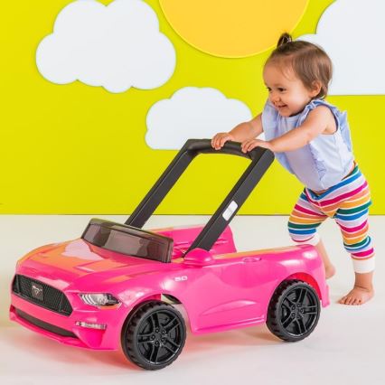 Bright Starts - Lasten kävelytuki 3-in-1 FORD MUSTANG pinkki