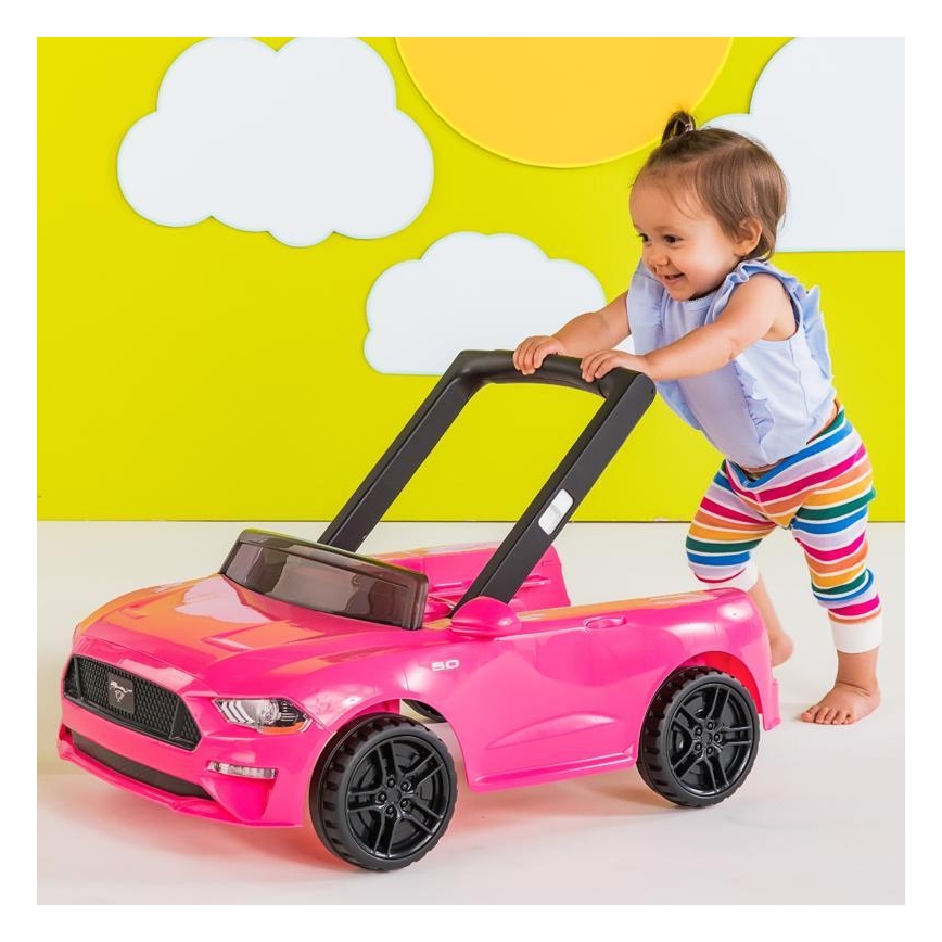 Bright Starts - Lasten kävelytuki 3-in-1 FORD MUSTANG pinkki