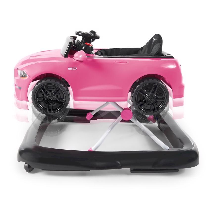 Bright Starts - Lasten kävelytuki 3-in-1 FORD MUSTANG pinkki