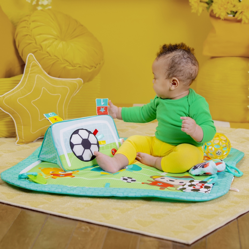 Bright Starts - Lasten leikkimatto OBALL GRIP & KICK 3xAA
