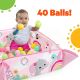 Bright Starts - Vauvan peitto leikkimiseen 5in1 YOUR WAY BALL PLAY, pinkki