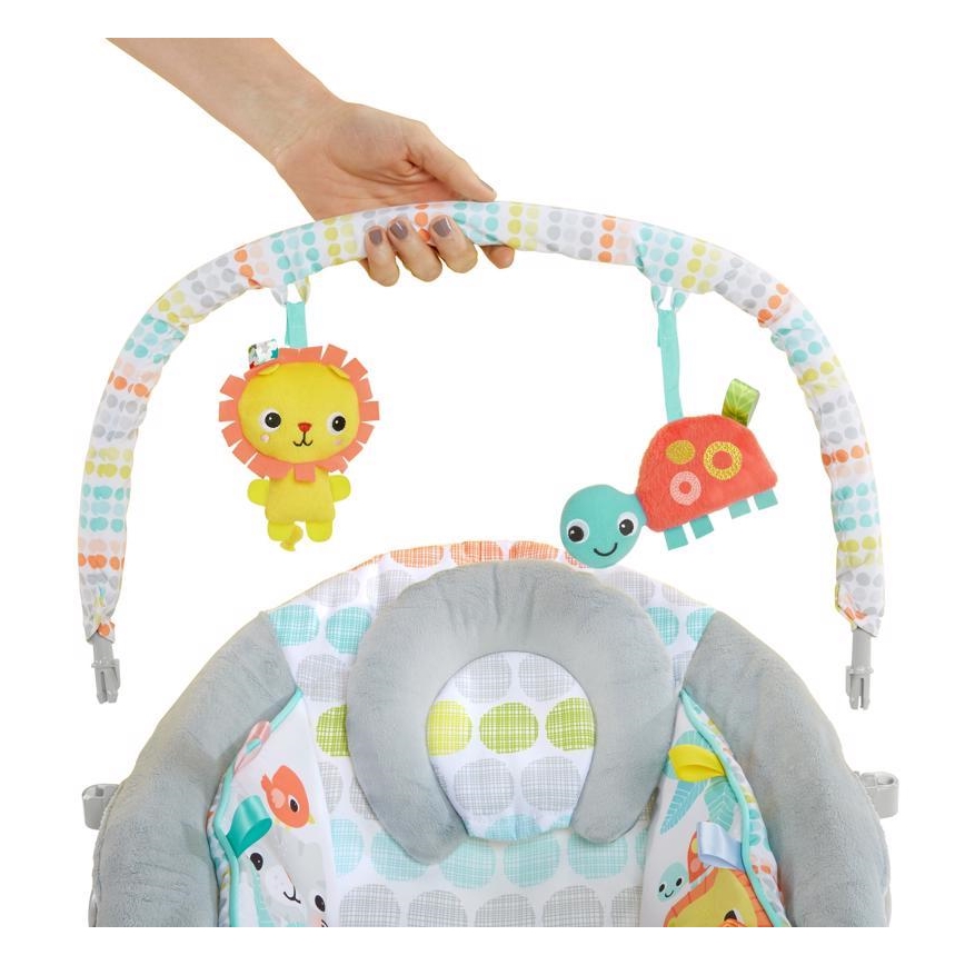 Bright Starts - Vauvan värisevä lepotuoli melodialla WHIMSICAL WILD 3xLR14
