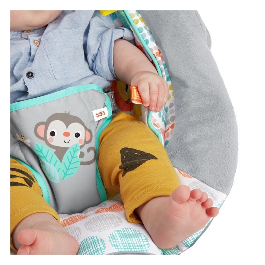 Bright Starts - Vauvan värisevä lepotuoli melodialla WHIMSICAL WILD 3xLR14